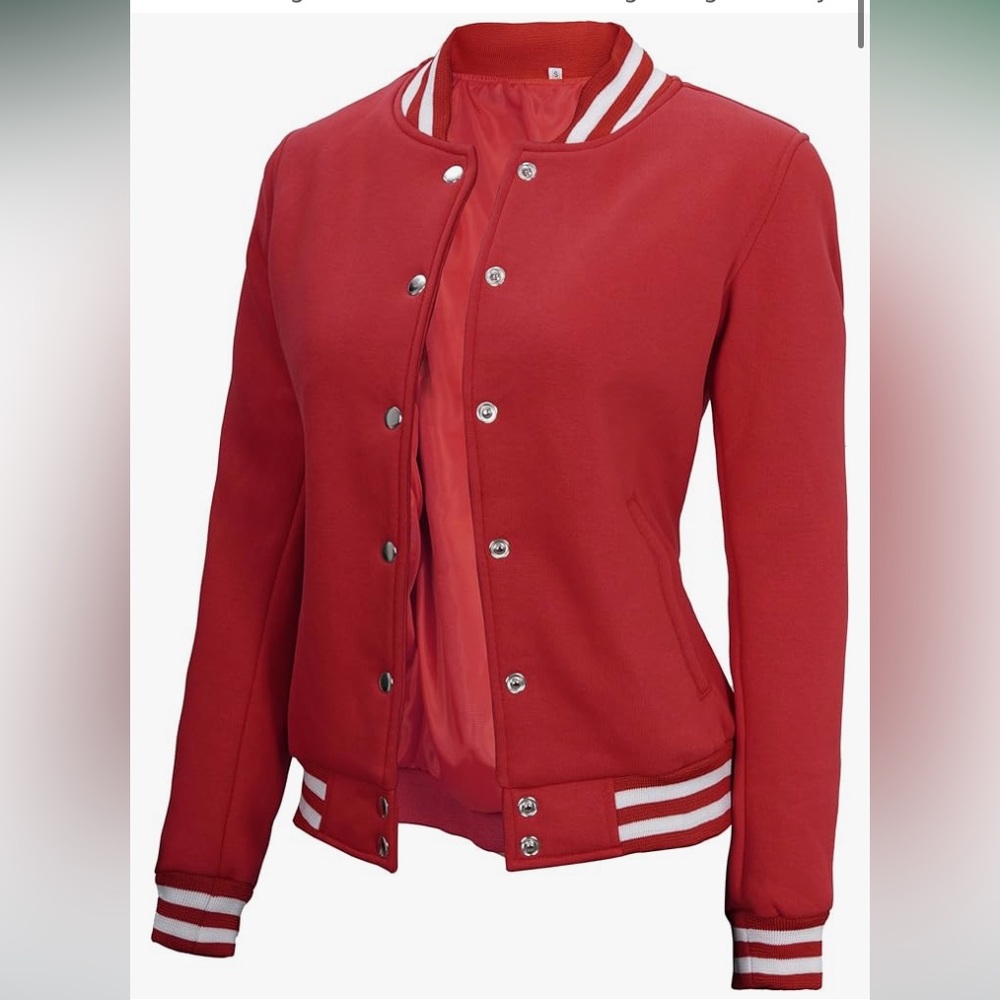 Decrum Letterman/Bomber Jacket Women NWT